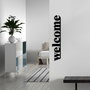 Wallity Welcome Accesorio Decorativo de Pared de Metal Negro